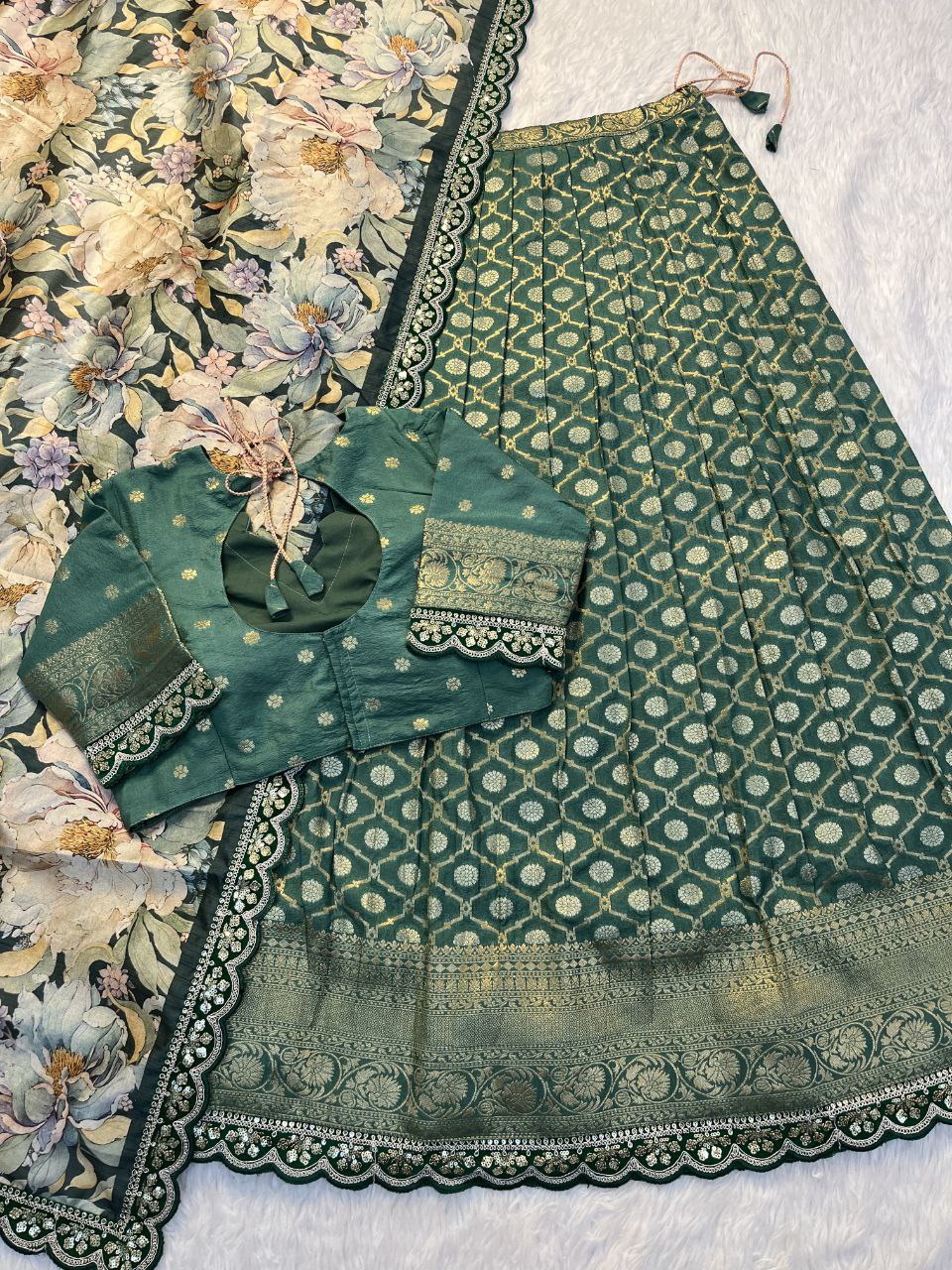 ✨ Banarasi Meena Royale – Designer Lehenga Set ✨