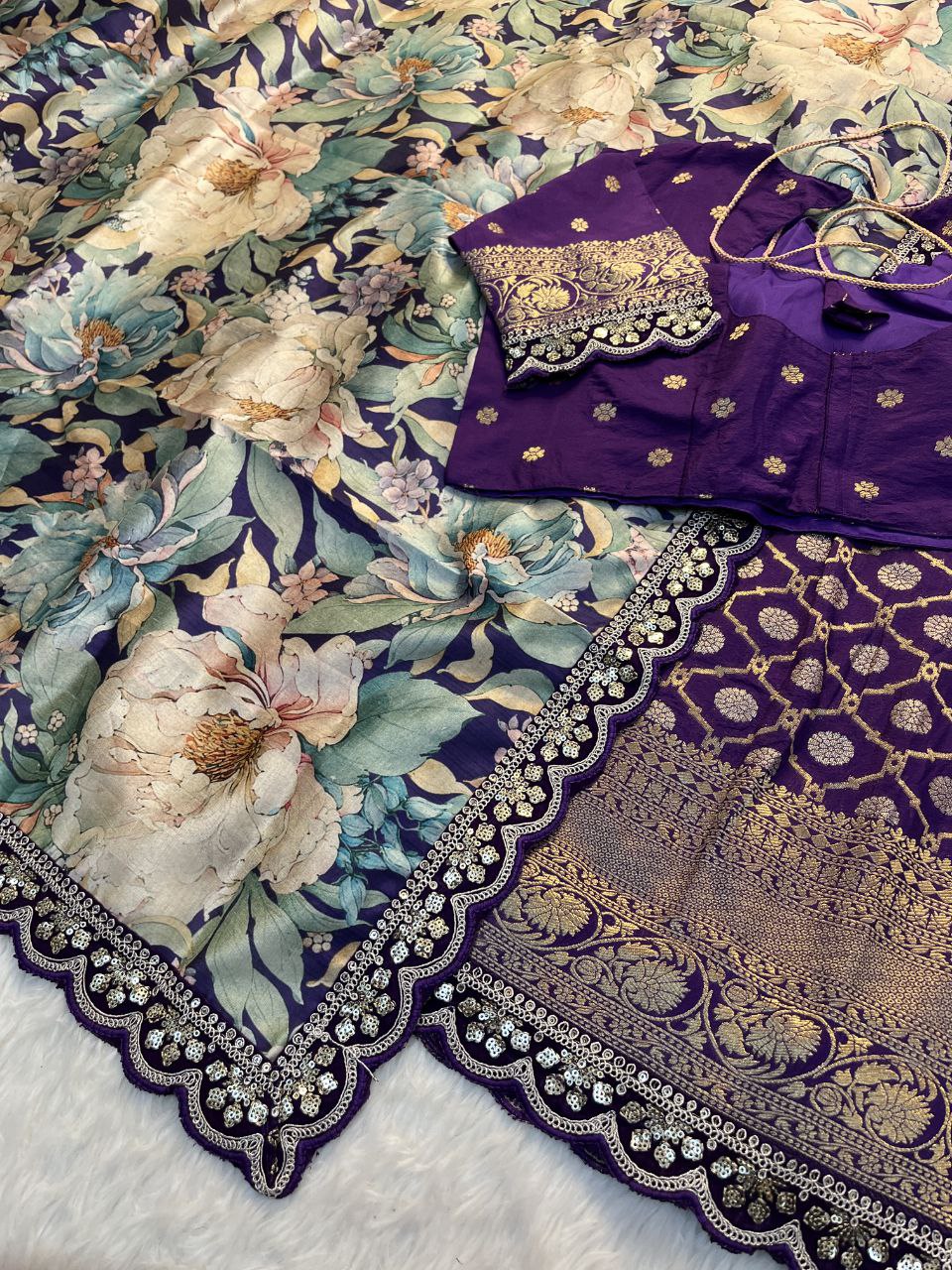 ✨ Banarasi Meena Royale – Designer Lehenga Set ✨
