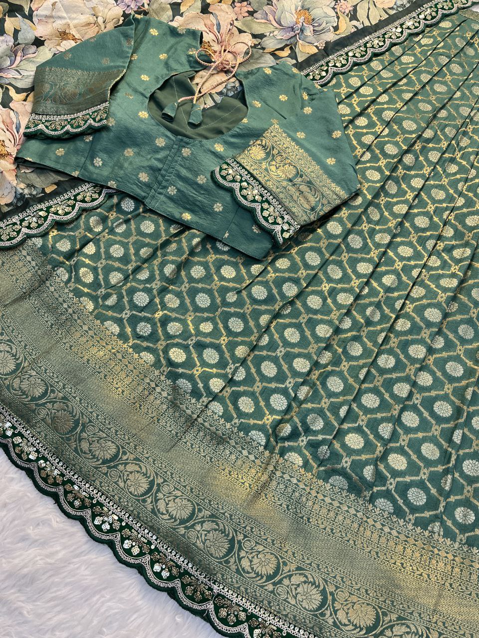 ✨ Banarasi Meena Royale – Designer Lehenga Set ✨